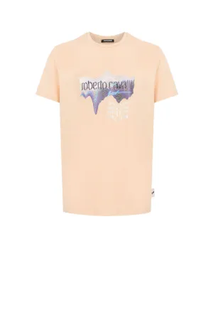 camiseta con logo estampado