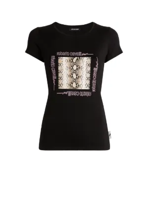 Camiseta con logo y estampado Python