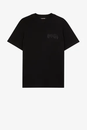 Camiseta con logotipo con cristales