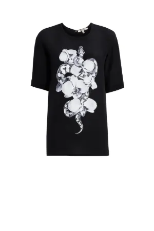 camiseta con motivo Python Orquid