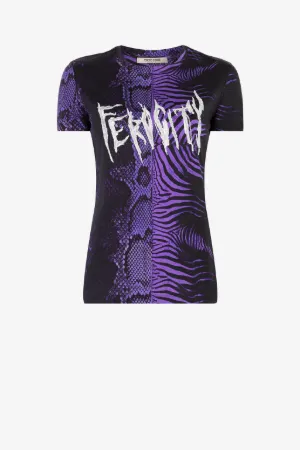 Camiseta de algodón con eslogan