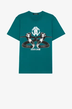 Camiseta de algodón con estampado Cobra