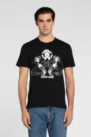 Camiseta de algodón con estampado Cobra