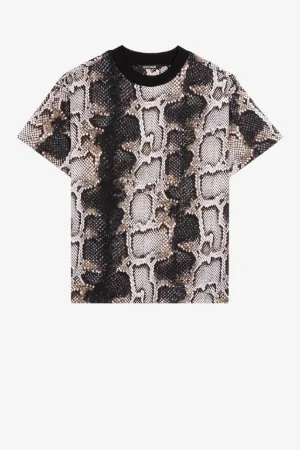 Camiseta de algodón con estampado Python