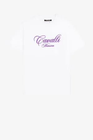 Camiseta de algodón con logo bordado