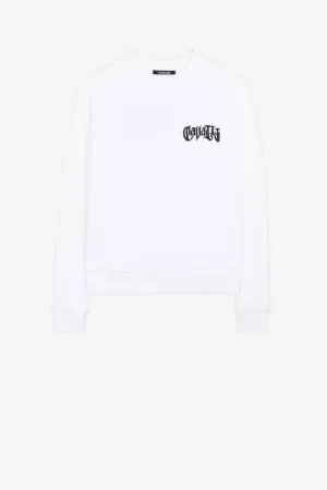 Camiseta de algodón con logotipo bordado