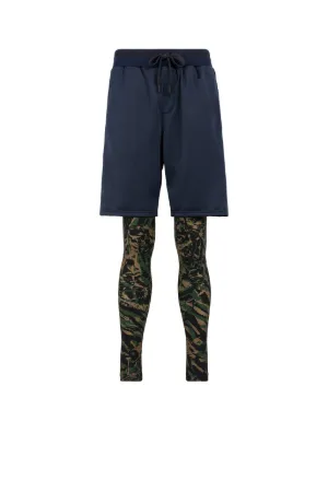 Camo-Print Legging Shorts