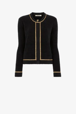 Cardigan à logo brodé