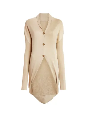 Cardigan in Lamé-Rippstrick