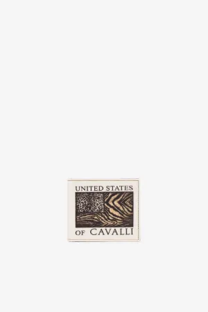 Cartera plegable con estampado Animalier Patchwork