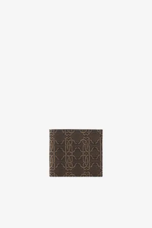 Cartera plegable con Monograma RC de jacquard