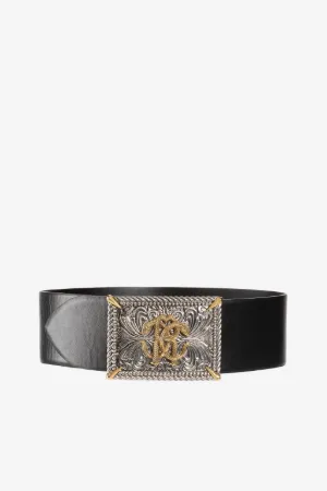 Ceinture en cuir à ornement Mirror Snake