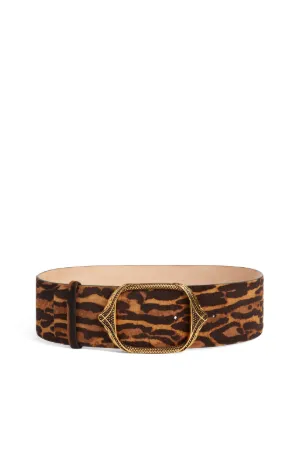 Ceinture façon poulain imprimé Jaguar