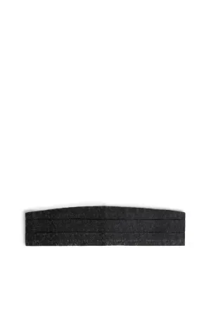 Ceinture smoking noire et grise