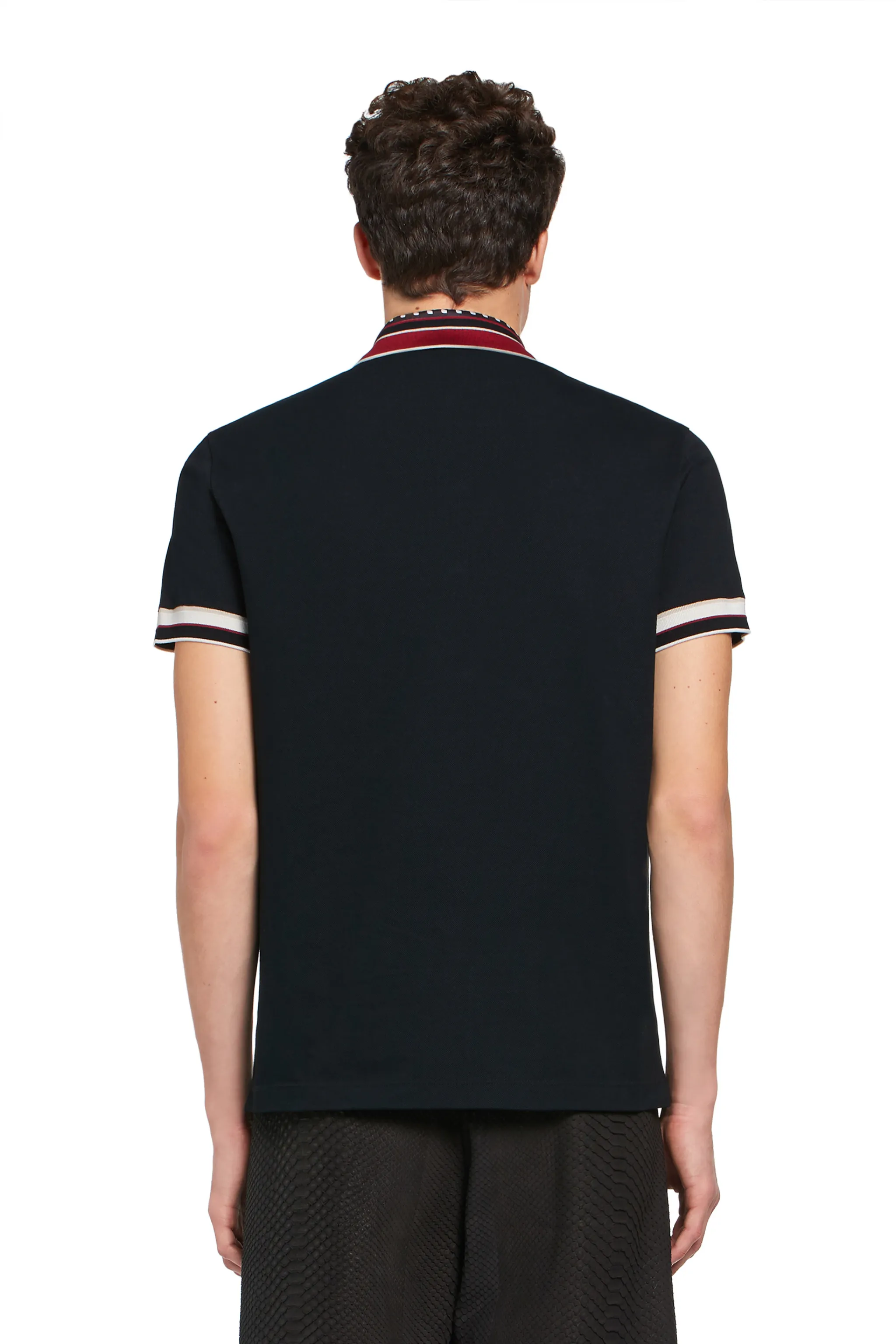 Chain Stripe collar polo shirt Roberto Cavalli Polo Shirts