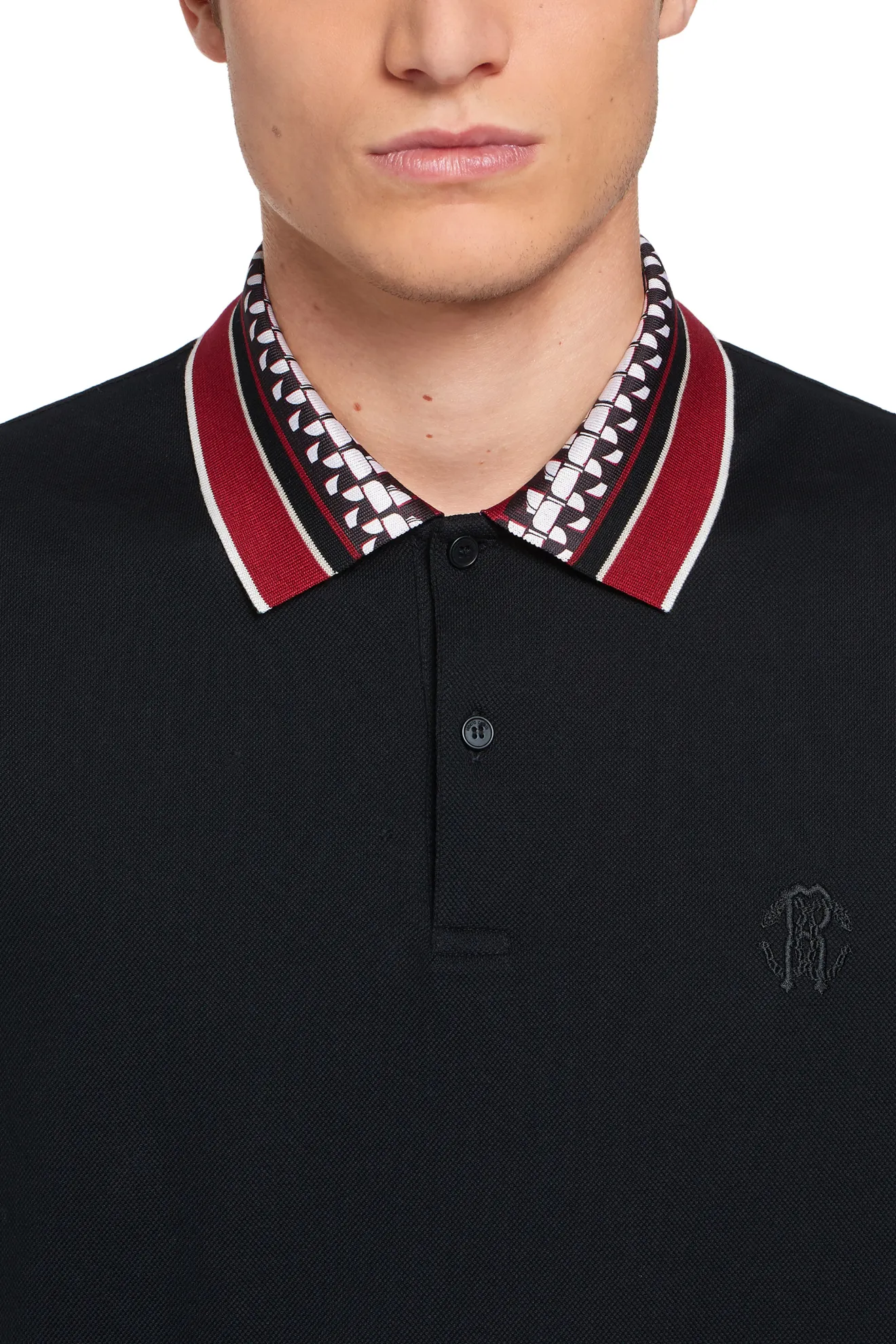 Chain Stripe collar polo shirt | Roberto Cavalli #{ProductCategoryName ...