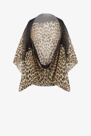 Chal de seda con estampado Jaguar