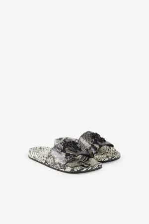 Chanclas Mirror Snake con estampado Snakeskin