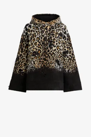 Chaqueta con capucha con estampado Queen of Sicily desgastado