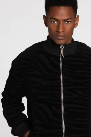 Chaqueta deportiva con estampado Zebra devoré