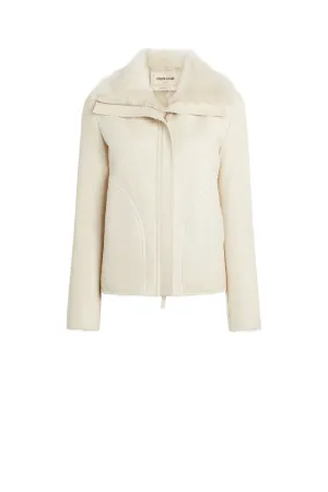 chaqueta en piel de borrego