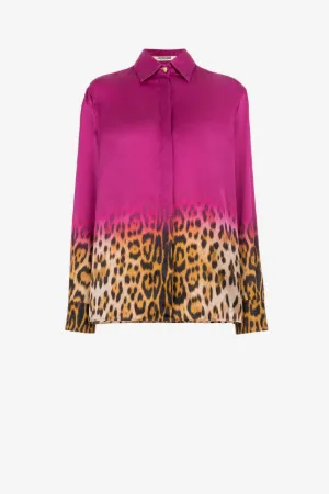 Chemise à imprimé jaguar