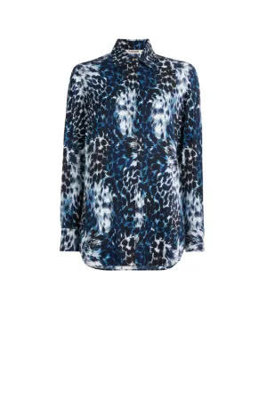 Chemise à imprimé Wild Indigo