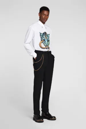 Chemise en coton à imprimé Serpentine Jaguar