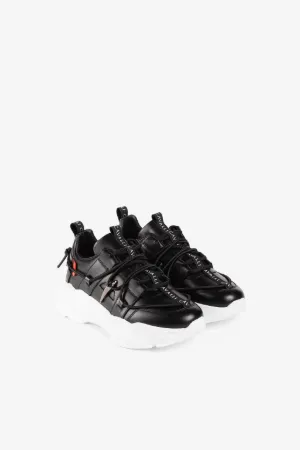 Chunky Sneakers mit Kontrasteinsätzen
