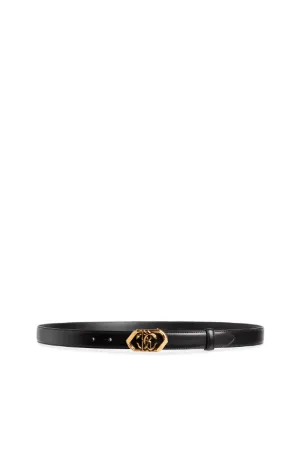 Cintura in pelle con Monogram Mirror Snake