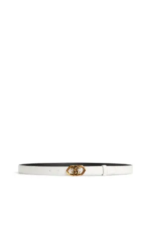 Cinturón de cuero con hebilla Mirror Snake