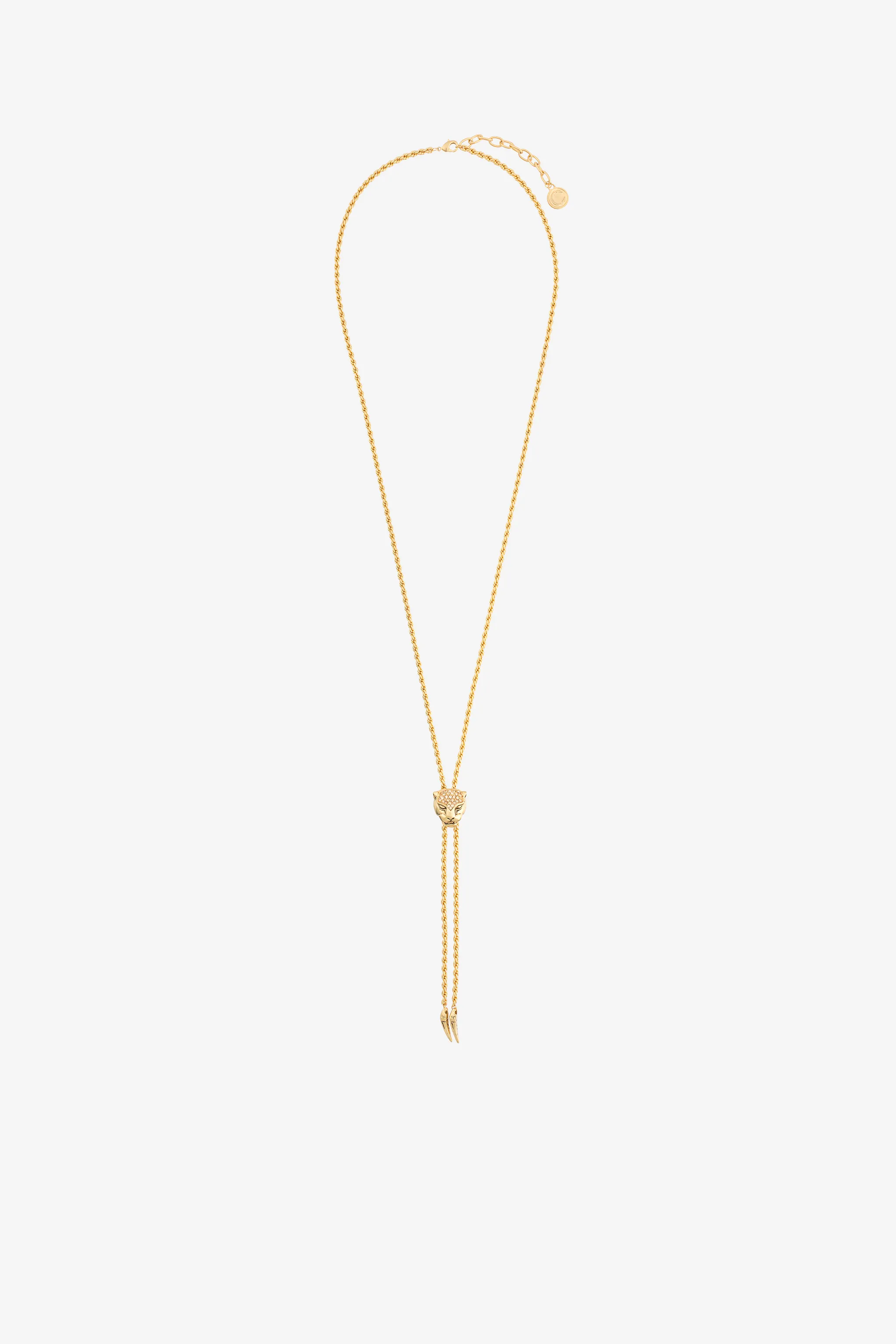 Collana con pantera e zanne
