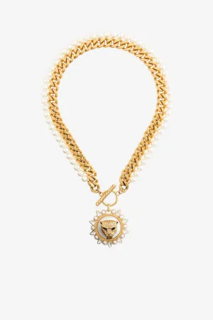 Collier à tête de panthère