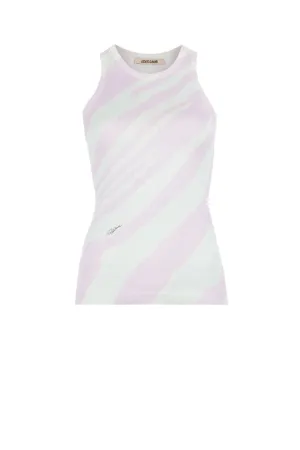 contrast tank top