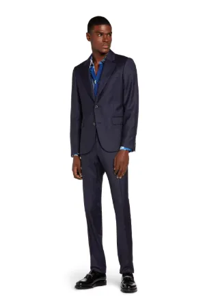 Costume deux pièces en laine à motif jacquard Tiger et rayures