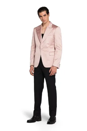 Crease-Effect Pleated Blazer