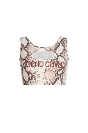 Crop top con estampado Python
