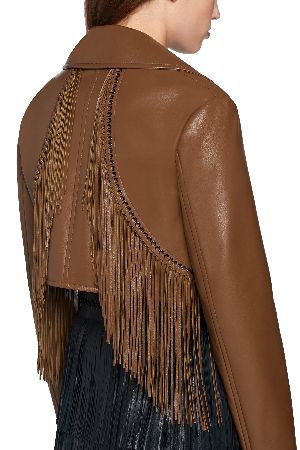 roberto cavalli women's leather jacket