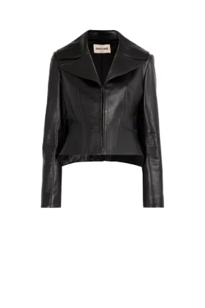 Cropped Leather Jacket
