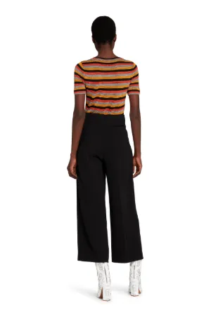 Cropped Wide-Leg Trousers