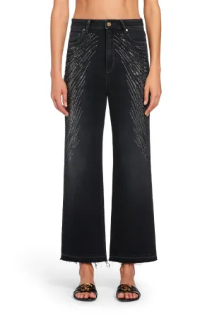 crystal embellished jeans