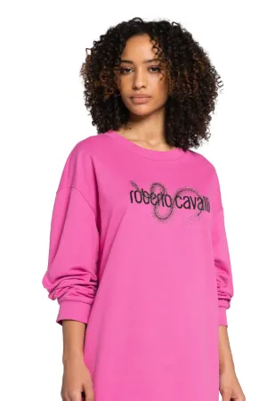 Crystal-Embellished Snake Sweatshirt