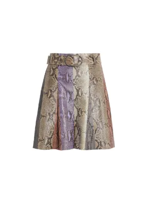 culottes de piel de pitón multicolores