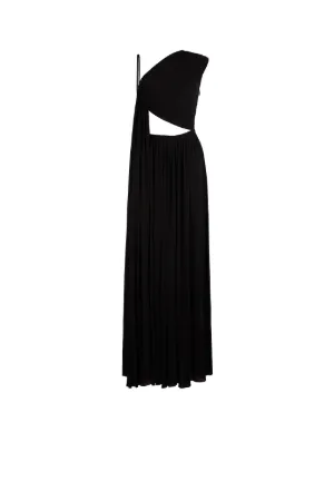 Cut-Out Draped Maxi Dress