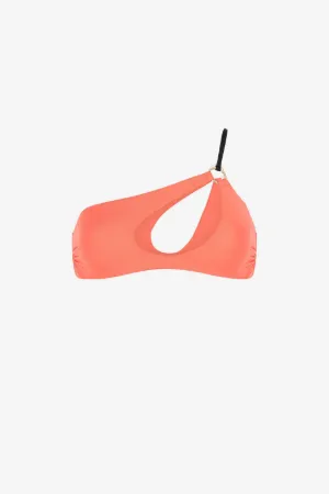 cut-out one-shoulder bikini top