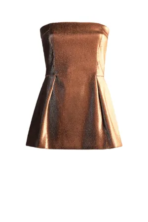 Débardeur bustier métallisé