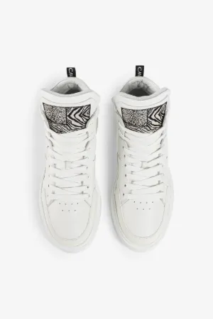 Deportivas con parche Animalier Patchwork
