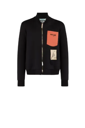 Eagle-Print Bomber Jacket