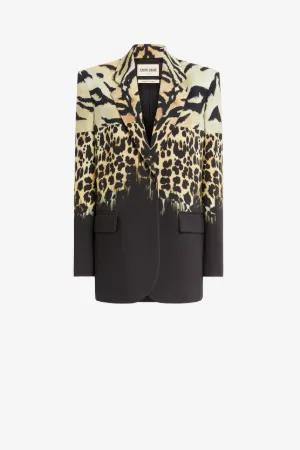 Einreihiger Blazer mit Queen Of Sicily Print 