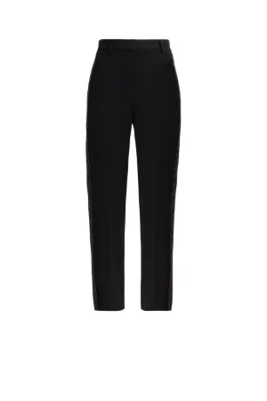 Elegante Hose mit Kristall-Streifen